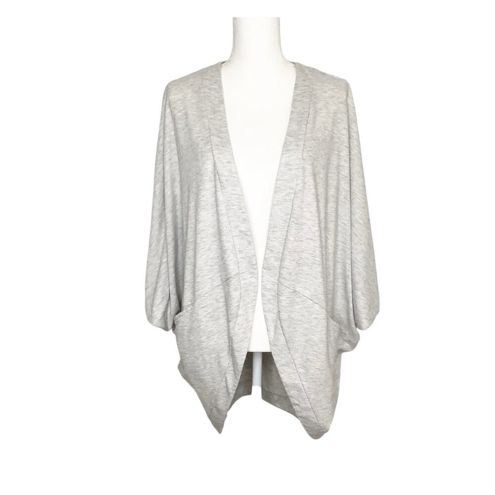 Banana Republic Heathered Gray Open Front Cocoon Cardigan XS Small